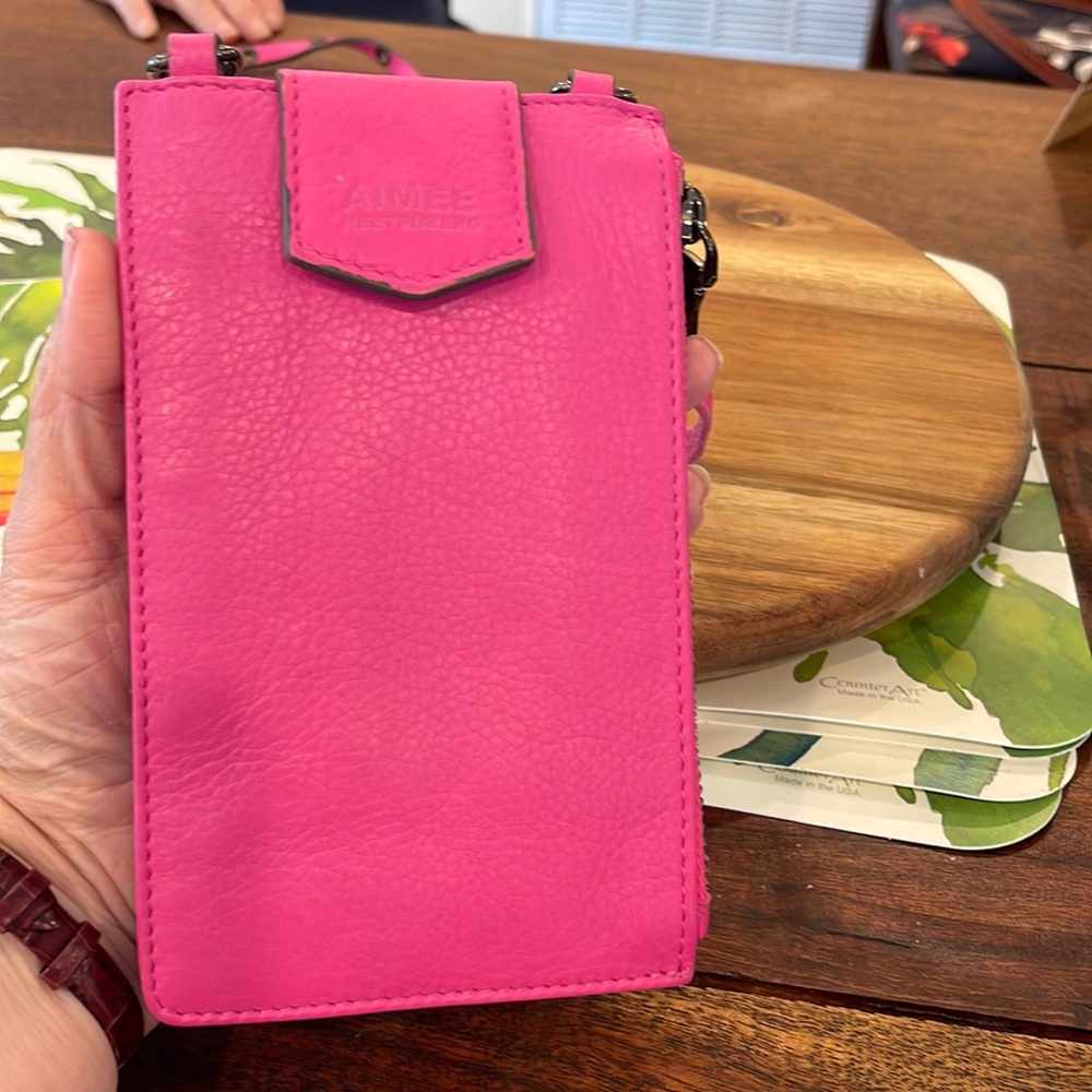 Aimee Kenstenberg crossbody phone case credit card wallet.